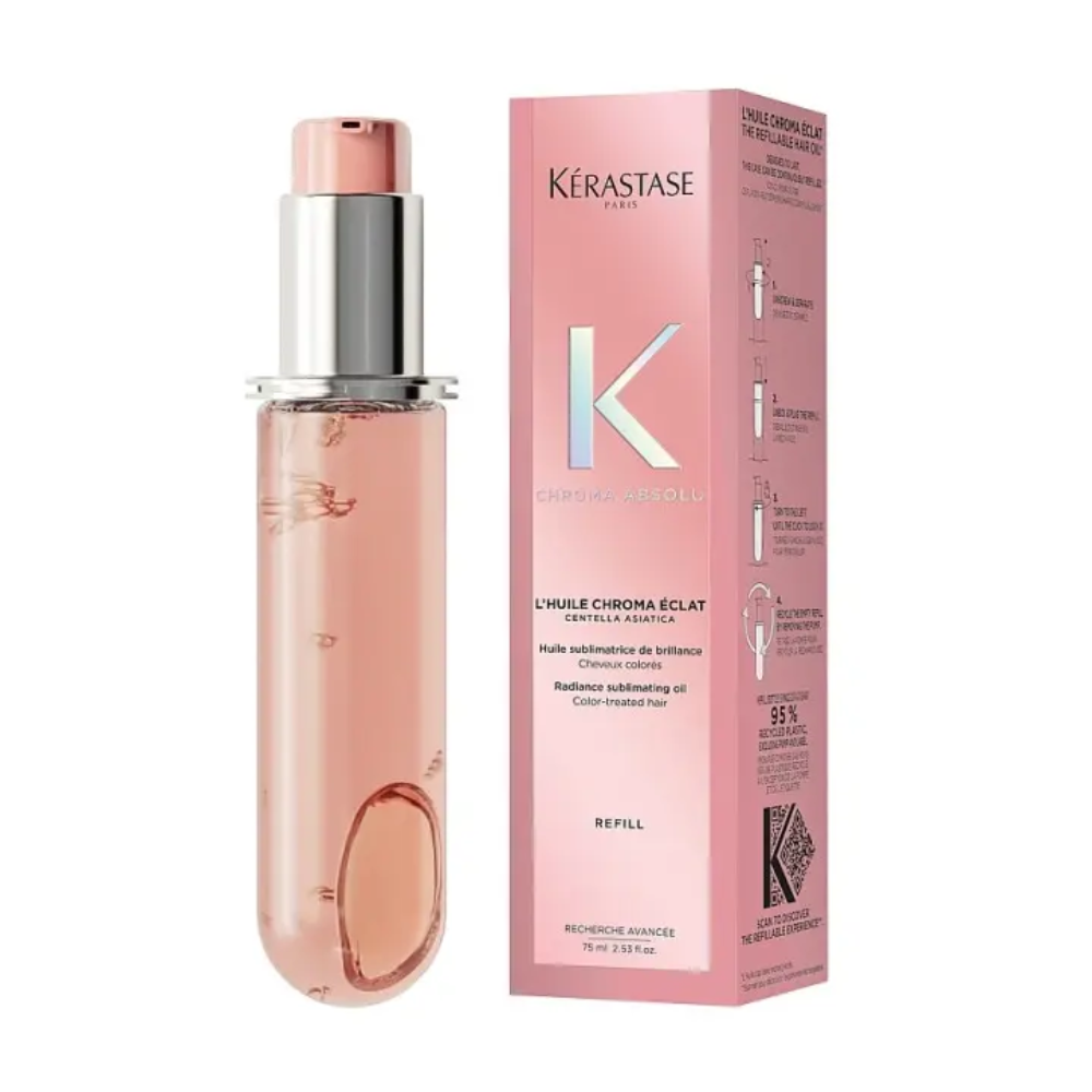 KERASTASE Chroma Absolu L'huile Chroma Éclat REFILL 75ml - Олійка для блиску пофарбованого волосся (змінний блок) - фото №1